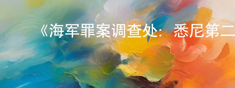 陈越男发布《海军罪案调查处:悉尼第二季》迅雷下载/在线观看-犯罪历史-美剧天堂